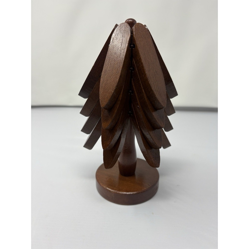 5 Pc Wooden Trivet Hot Dishes Tree Shape Set Coaster Teapot Hot Pots